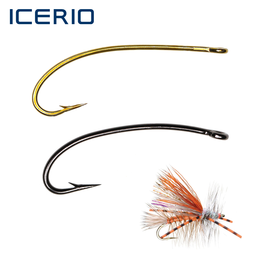 Fishing Hook Size - ICERIO 100 Chiếc 3X Cán Dài