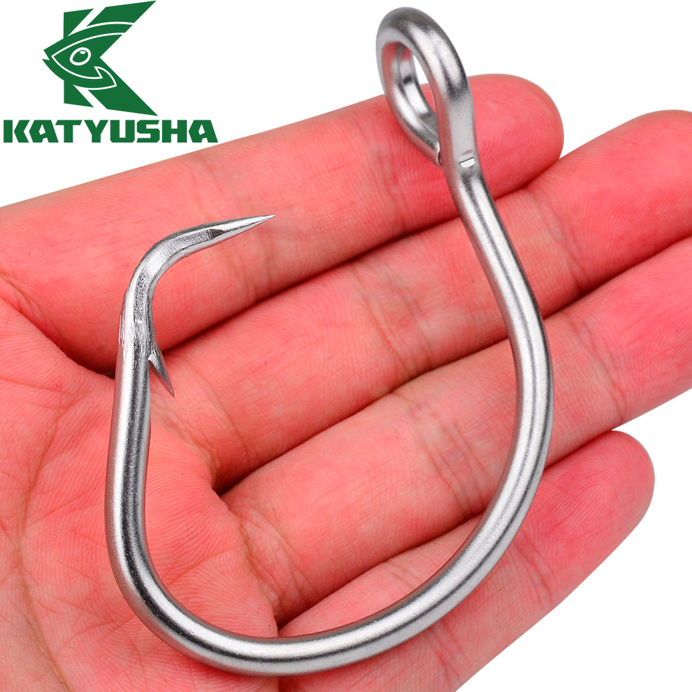 Fishing Hook Circle - KATYUSHA 11/0-12/0-13/0-14/0-15/0-16/0# Saltwater Fishing Hooks 5Pcs/lot