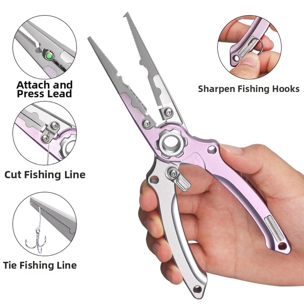 Fishing Hook Sharpener - 19.8*7.7cm Fishing Pliers Aluminum Fishing Pliers