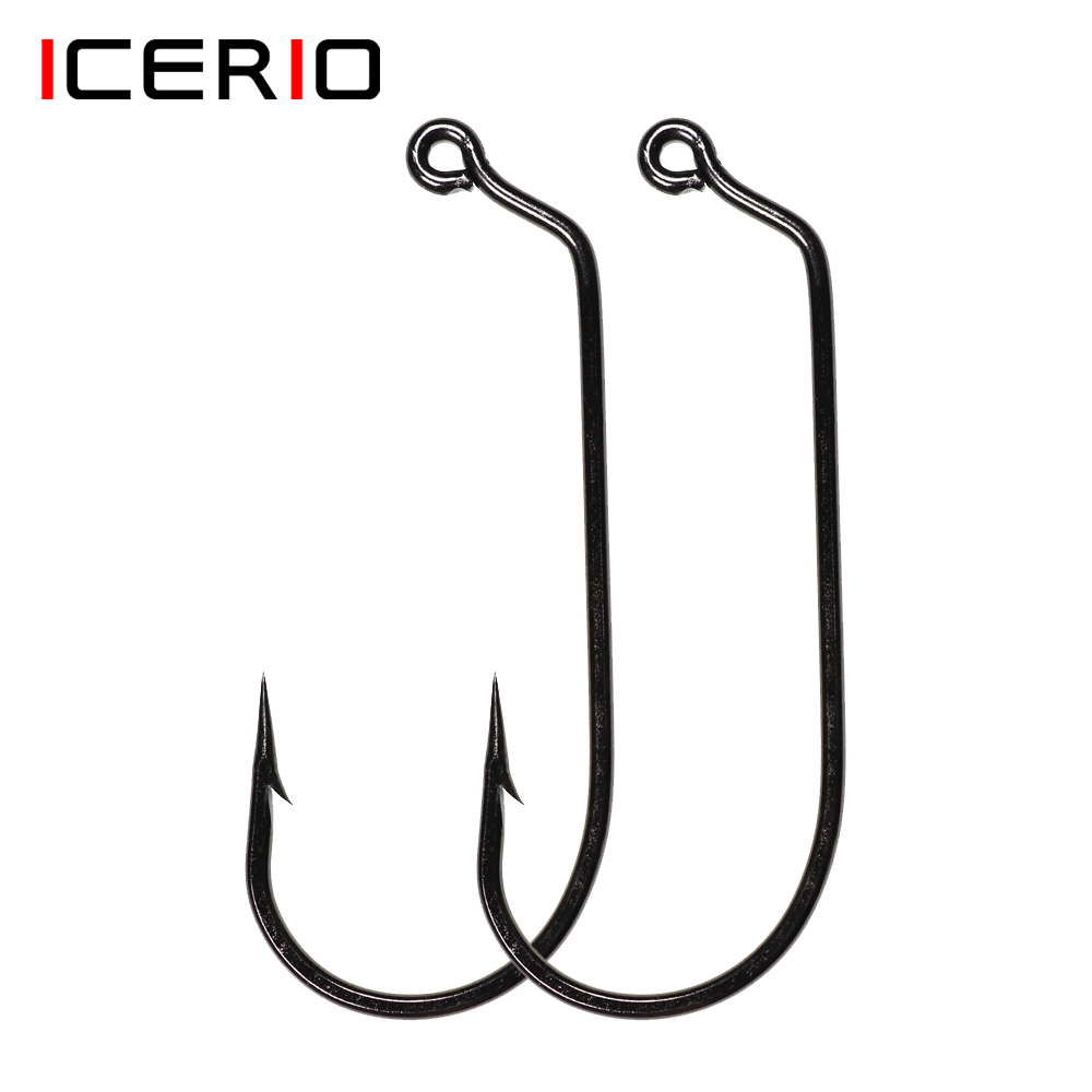 Fishing Hook Barbless - ICERIO 20 Chiếc 60 Độ Jig