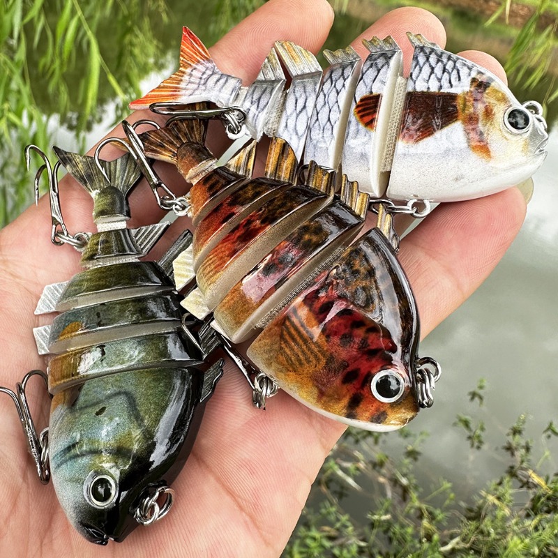 Fishing Hook Treble - 8cm16g Multi-jointed Swimbait Fishing Lures Lifelike