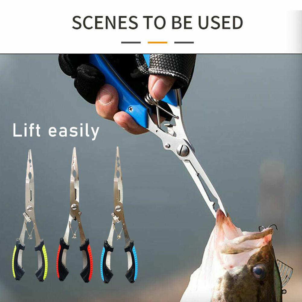 Fishing Hook Remover - Stainless Steel Fishing Pliers Multi Functional