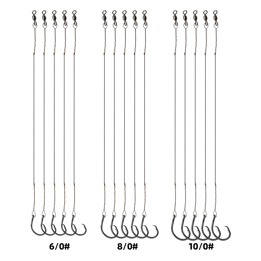 Fishing Hook Circle - ZYZHE 4pcs Fishing Steel Leader Monofilament