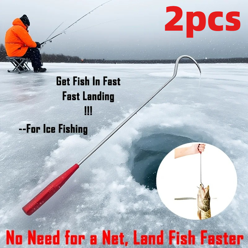 Fishing Hook Stainless Steel - 2pcs Red Color Stainless Steel Gaff