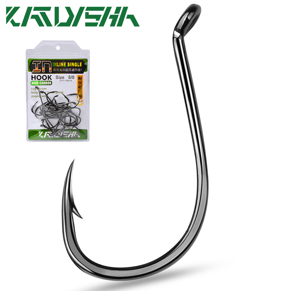 Fishing Hook Offset - KATYUSHA 10 Chiếc Pike Jigging Nốt