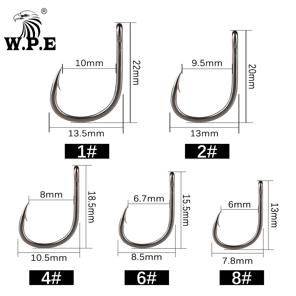 W.P.E BKK 30 Cái/lốc Lưỡi Câu  - đánh giá và giá Fishing Hook Circle
