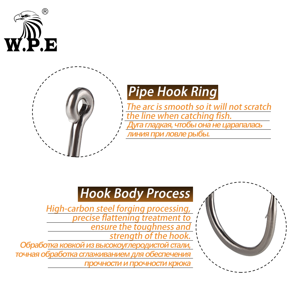 W.P.E BKK 30 Cái/lốc Lưỡi Câu  - đánh giá và giá Fishing Hook Circle
