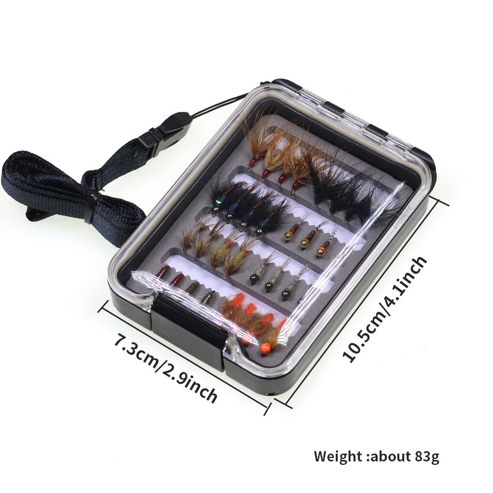32PCS Nymph Flies Kit Trout Fi - đánh giá và giá Fishing Hook Barbless