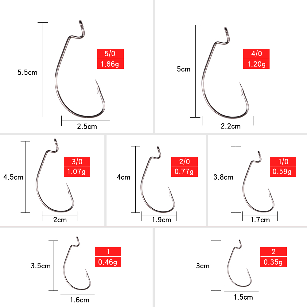 LUSHAZER 10 Cái/lốc Thép Carbo - đánh giá và giá Fishing Hook Assortment