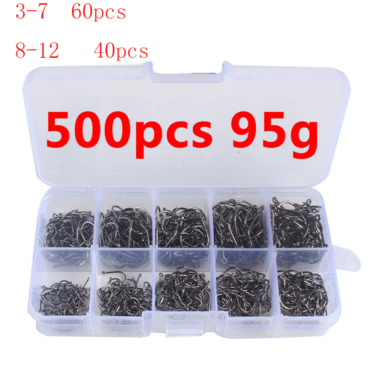 100/500pcs Fishing Hooks Set C - đánh giá và giá Fishing Hook Circle