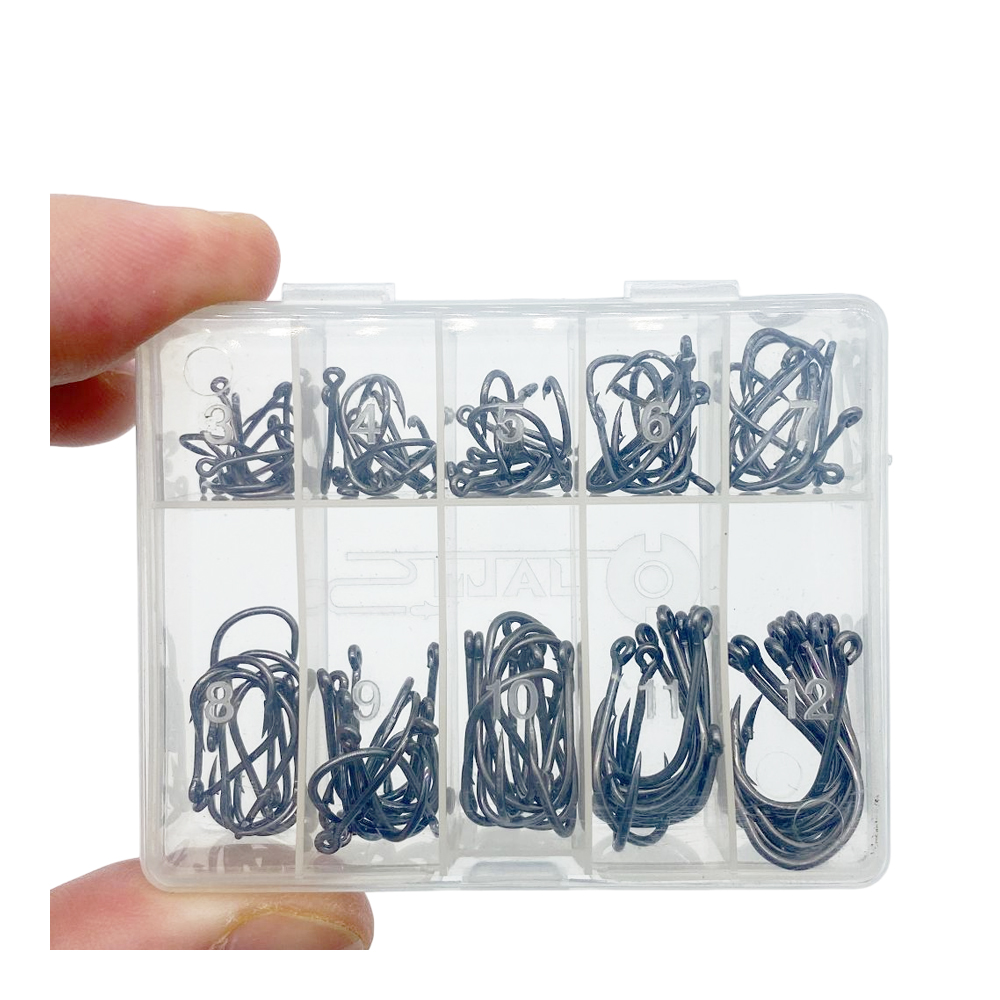 100 Cái/lốc Fishhook Hộp Thép  - đánh giá và giá Fishing Hook Assortment