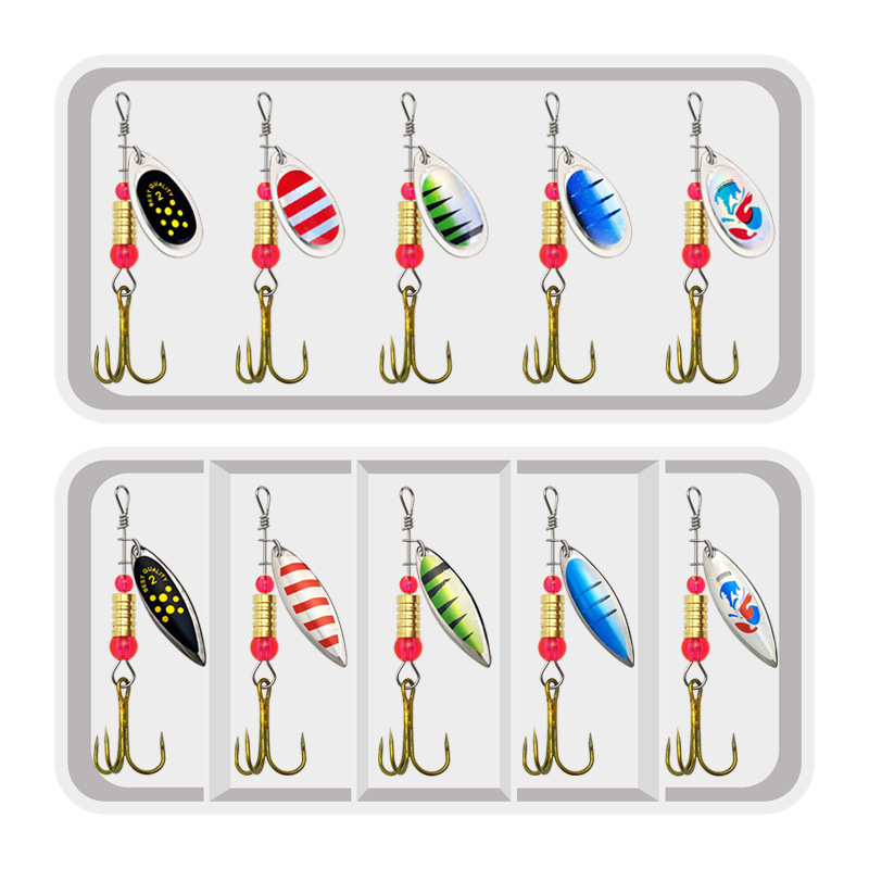 Fishing Lure Spinner Rotation  - đánh giá và giá Fishing Hook Treble