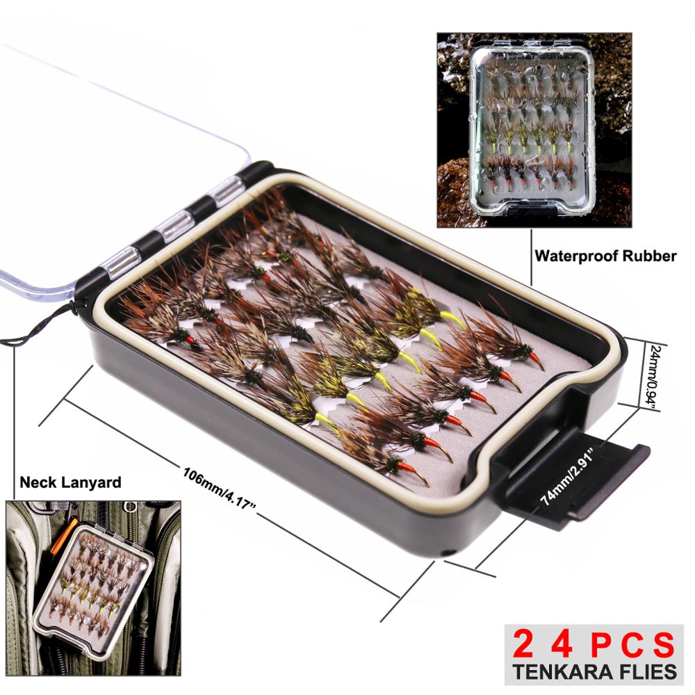 Bimoo 24 Cái/hộp Tenkara Bay T - đánh giá và giá Fishing Hook Size