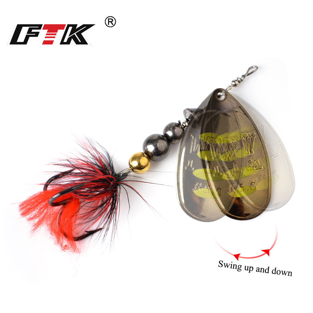 Ftk Kim Loại Mồi Câu Cá Spinne - đánh giá và giá Fishing Hook Treble