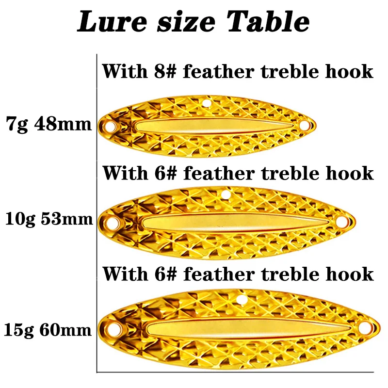 1PC Metal Luminous Spinner Spo - đánh giá và giá Fishing Hook Treble
