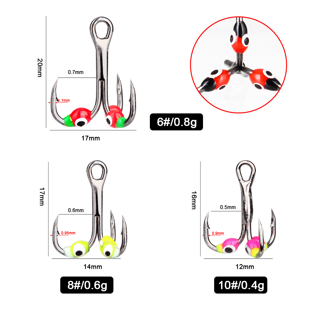 Cá KING 0.4/0.6/0.8G Băng Móc  - đánh giá và giá Fishing Hook Assortment