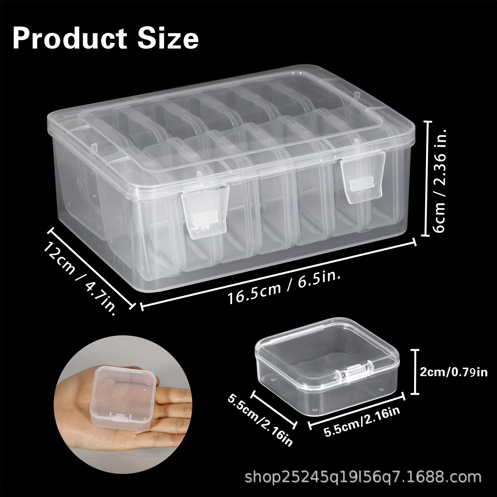 14Pieces  Clear Plastic Storag - đánh giá và giá Fishing Hook