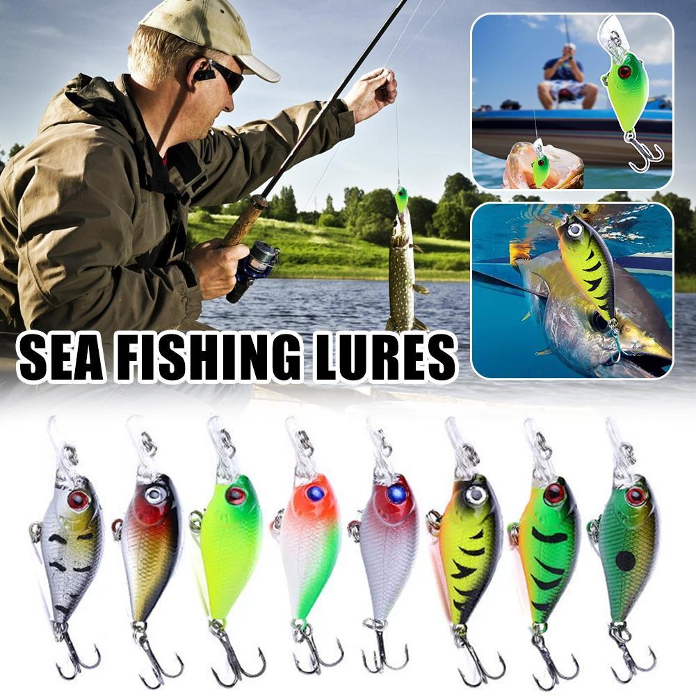 5cm Micro Crankbait Wobbles Je - đánh giá và giá Fishing Hook Treble