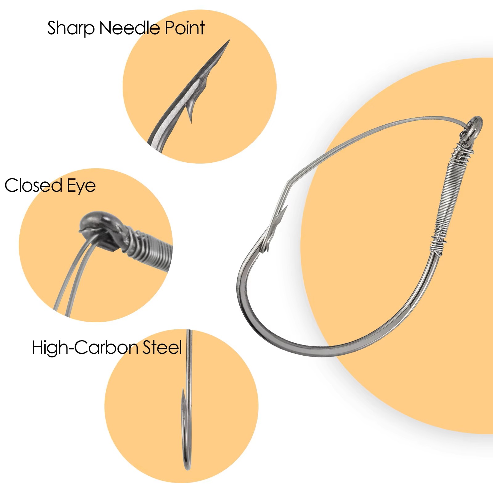 FishTrip Weedless Wacky Rig Ho - đánh giá và giá Fishing Hook Weedless