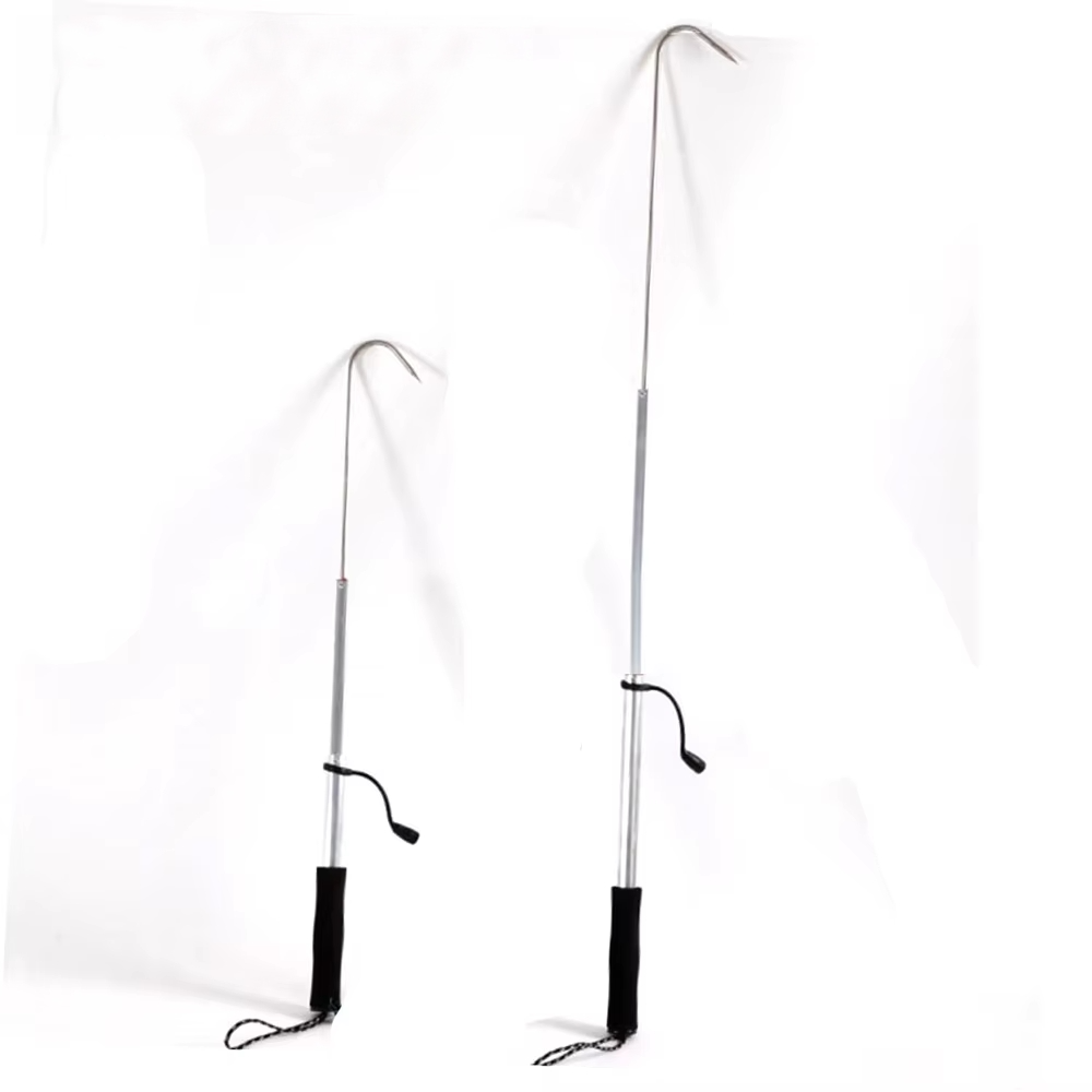 Telescopic Fish Gaff Stainless - đánh giá và giá Fishing Hook Stainless Steel