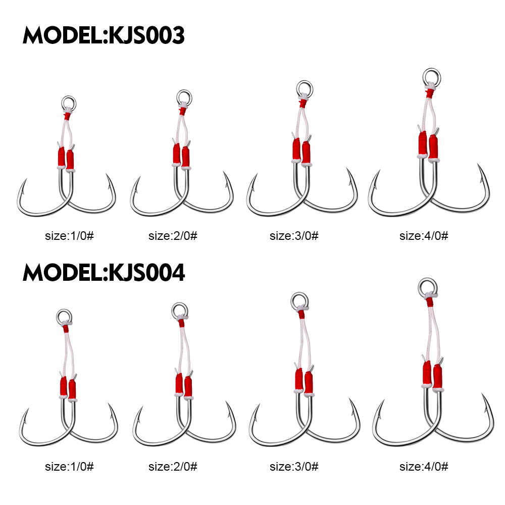 PROBEROS 2pcs Jigging Double F - đánh giá và giá Fishing Hook Barbless