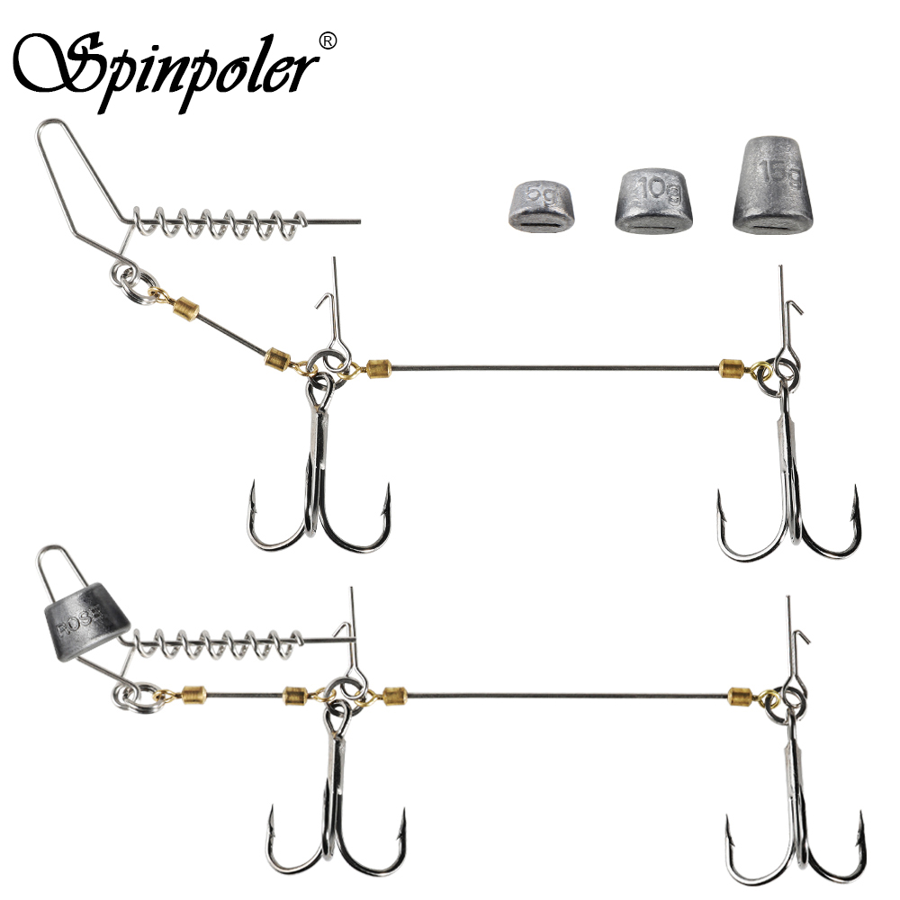 Spinpoler The Pike Stinger Rig - đánh giá và giá Fishing Hook Size