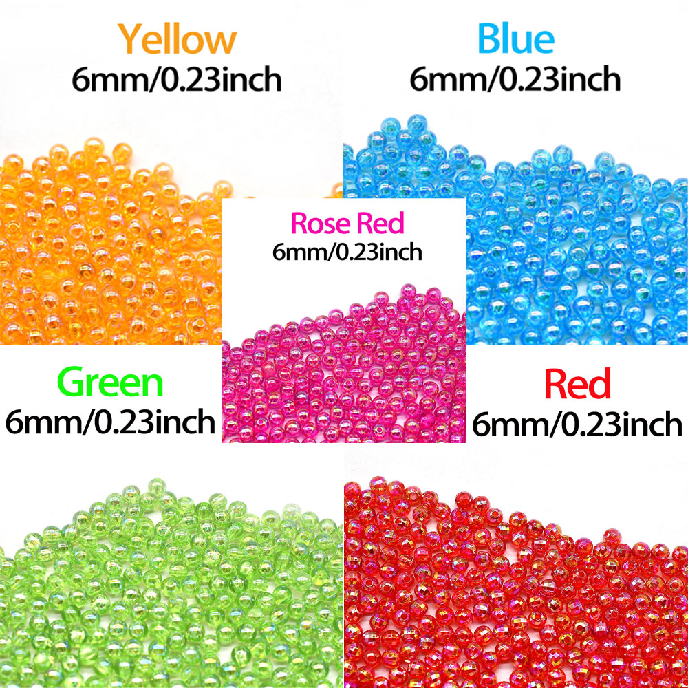 MNFT Mix 5 Colors Round Beads  - đánh giá và giá Fishing Hook Size