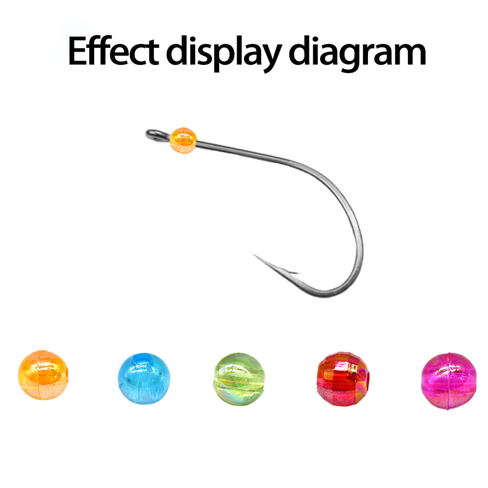 MNFT Mix 5 Colors Round Beads  - đánh giá và giá Fishing Hook Size