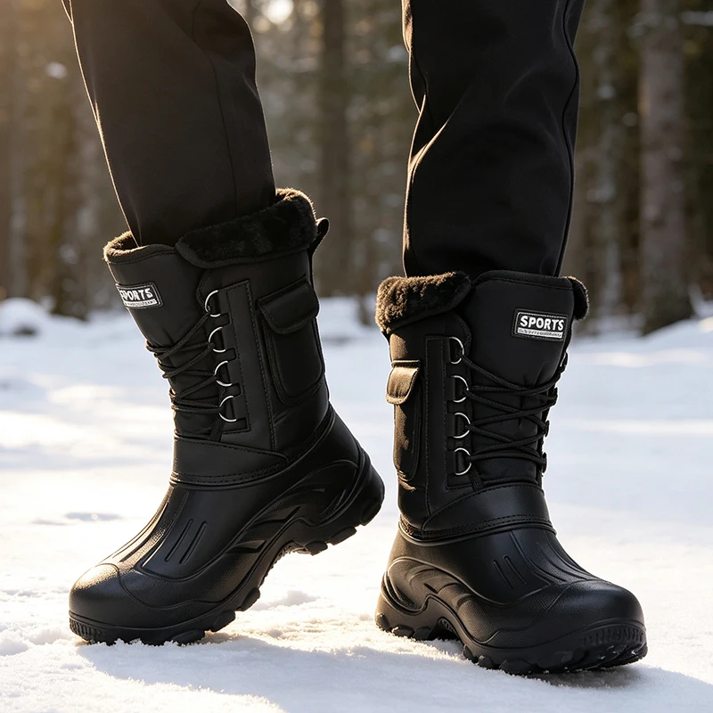 Men Winter Snow Boots Outdoor  - đánh giá và giá Fishing Hook