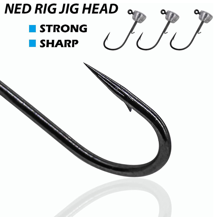 Mushroom Head Fishing Rigs Jig - đánh giá và giá Fishing Hook Weedless