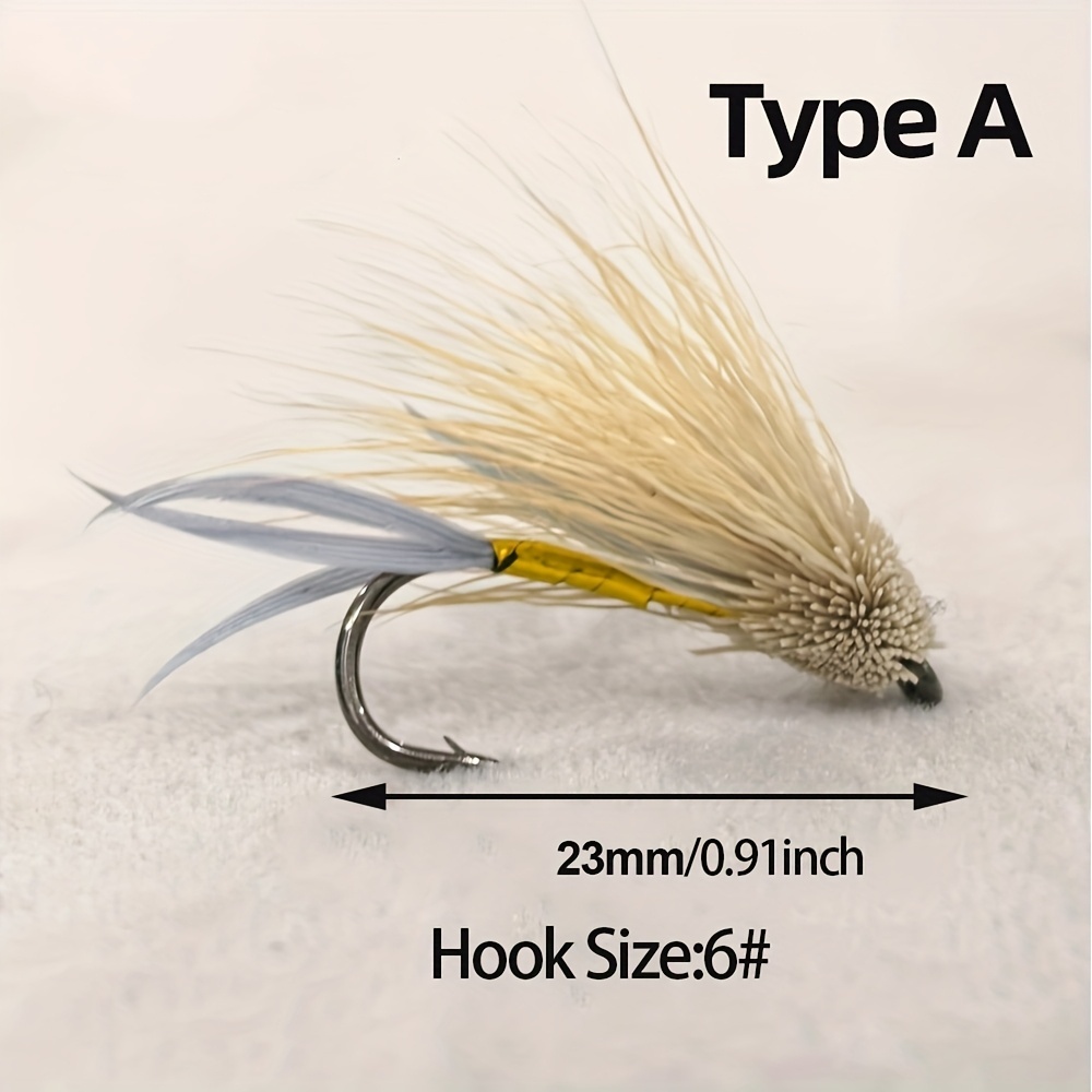 5/6Pcs Popper Hopper Fly Fishi - đánh giá và giá Fishing Hook Size