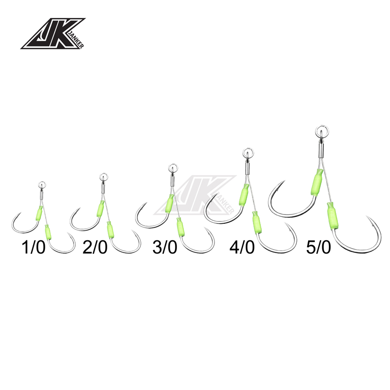 JK 3 Gói Mặc Chống Jigging Móc - đánh giá và giá Fishing Hook Offset