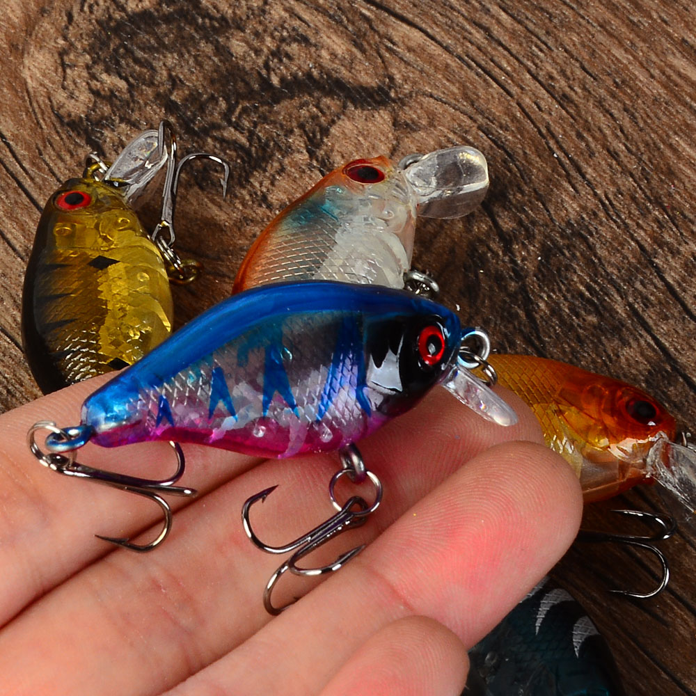 5pcs Floating Crankbaits Bait  - đánh giá và giá Fishing Hook Treble
