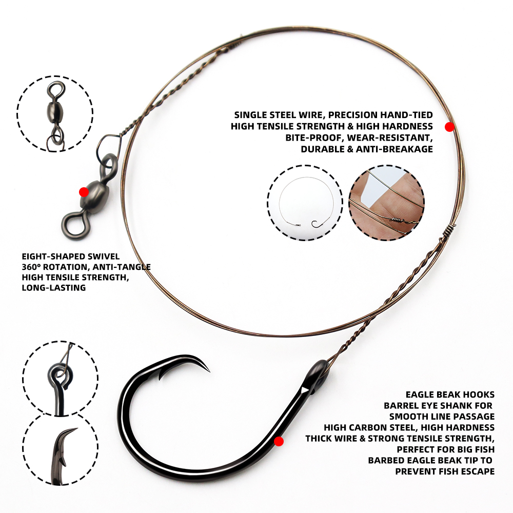 ZYZHE 4pcs Fishing Steel Leade - đánh giá và giá Fishing Hook Circle