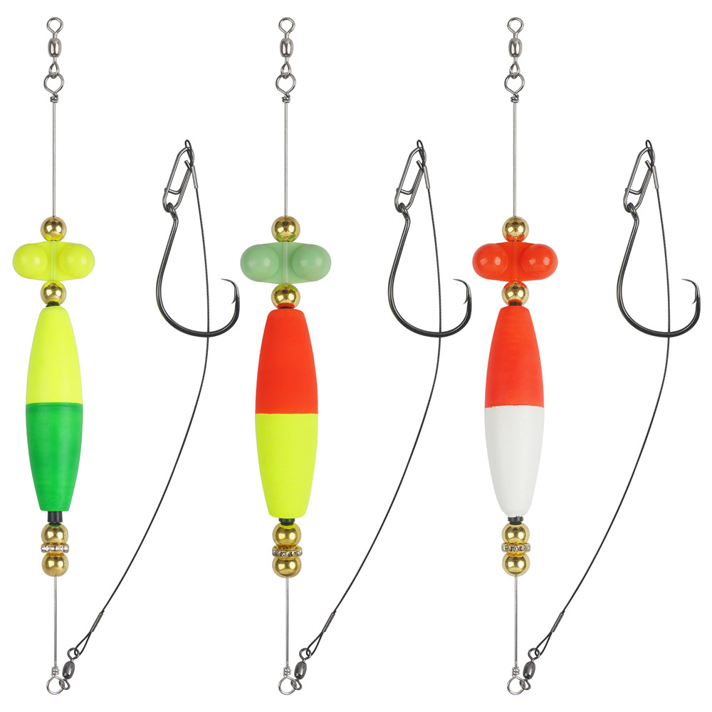 3pcs Rattle Catfish Rig Float  - đánh giá và giá Fishing Hook Circle