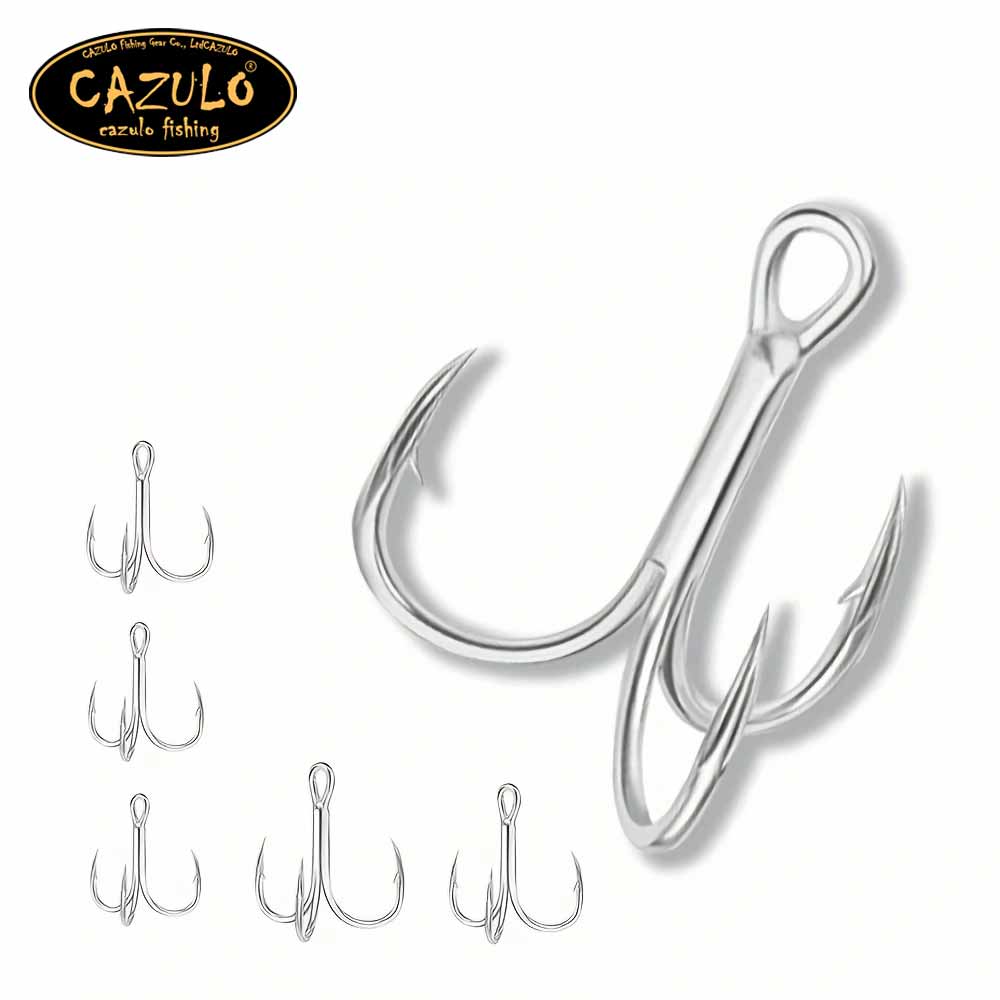 CAZULO 10pcs triple hook, rein - đánh giá và giá Fishing Hook Offset