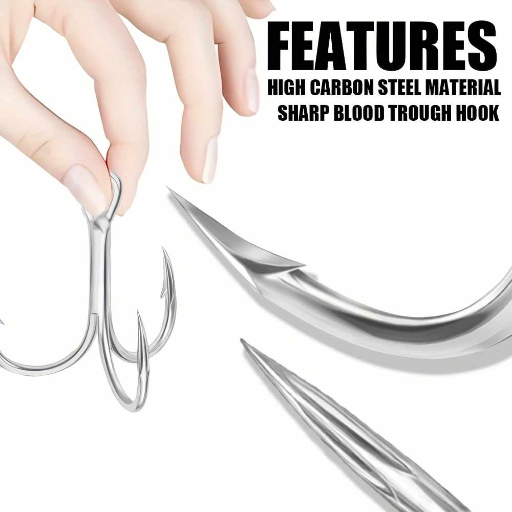 CAZULO 10pcs triple hook, rein - đánh giá và giá Fishing Hook Offset