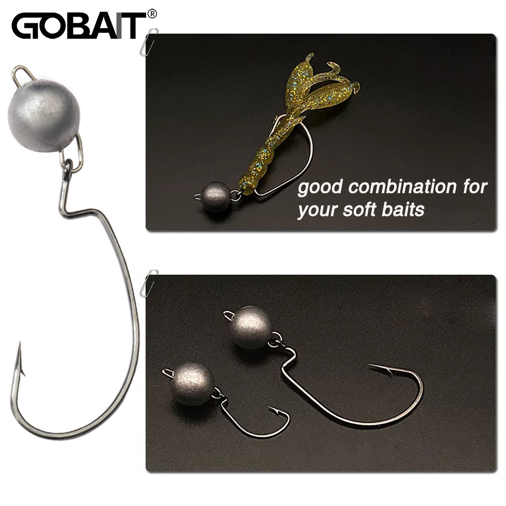 5pcs Metal Jig Head Worm Hooks - đánh giá và giá Fishing Hook Weedless