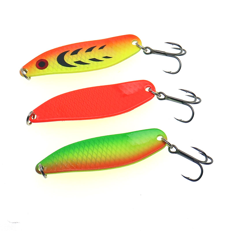 Mồi Câu Cá Kim Loại Thìa Cứng  - đánh giá và giá Fishing Hook Treble