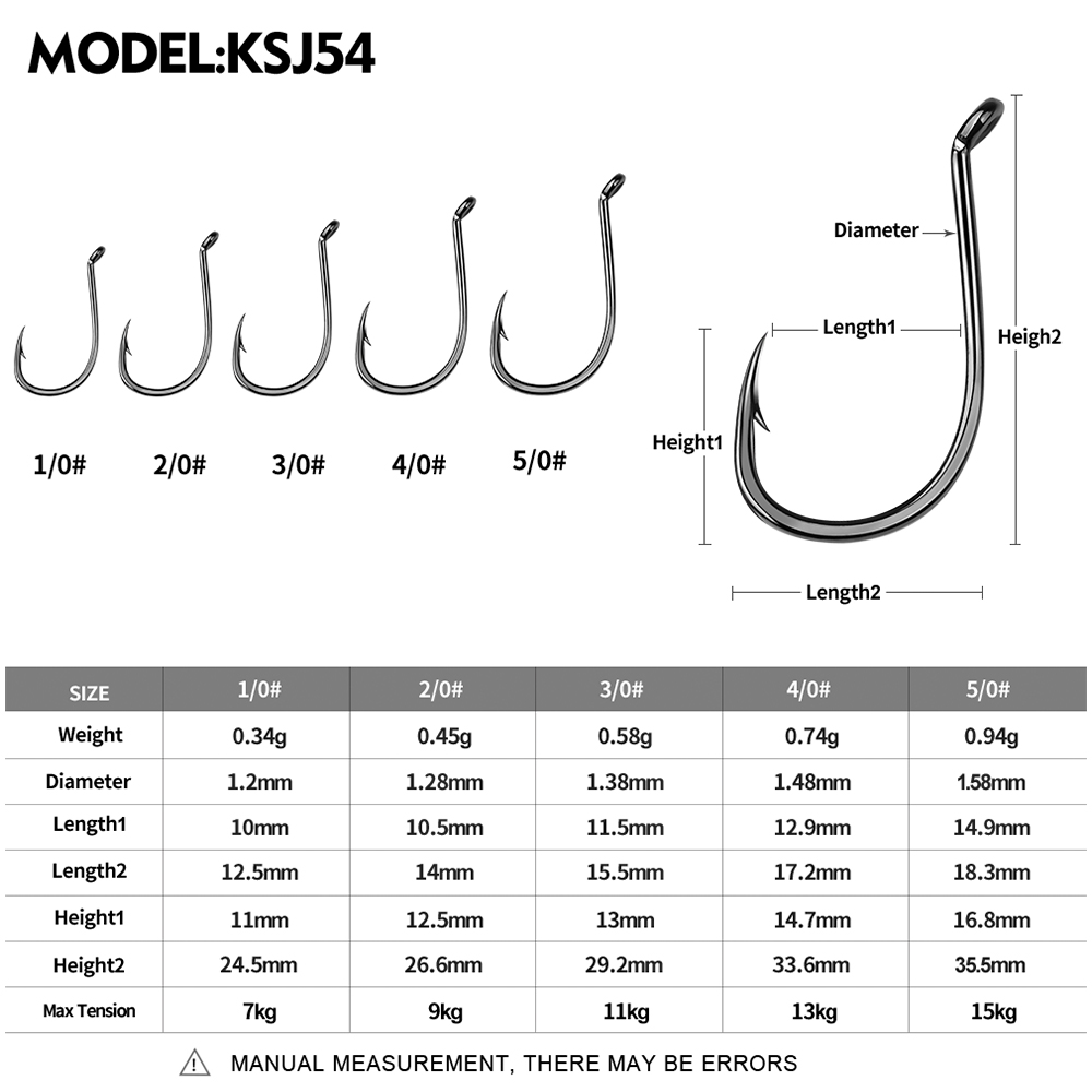 KATYUSHA 10 Chiếc Pike Jigging - đánh giá và giá Fishing Hook Offset
