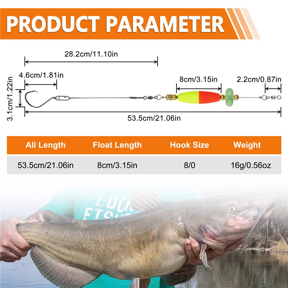 2pcs Catfish hooks with Peg Fl - đánh giá và giá Fishing Hook Circle